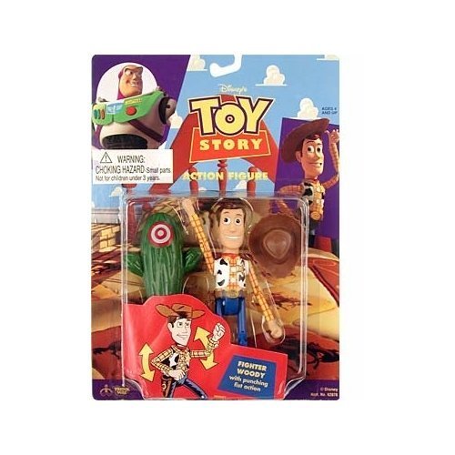 Toy Story Fighter Woody Action Figure by Thinkway Toys : Amazon.sg