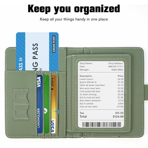 Premium Leather Passport Holder Covers Case, Waterproof Travel Wallet Passport Holder, Passport Book for Women Men2