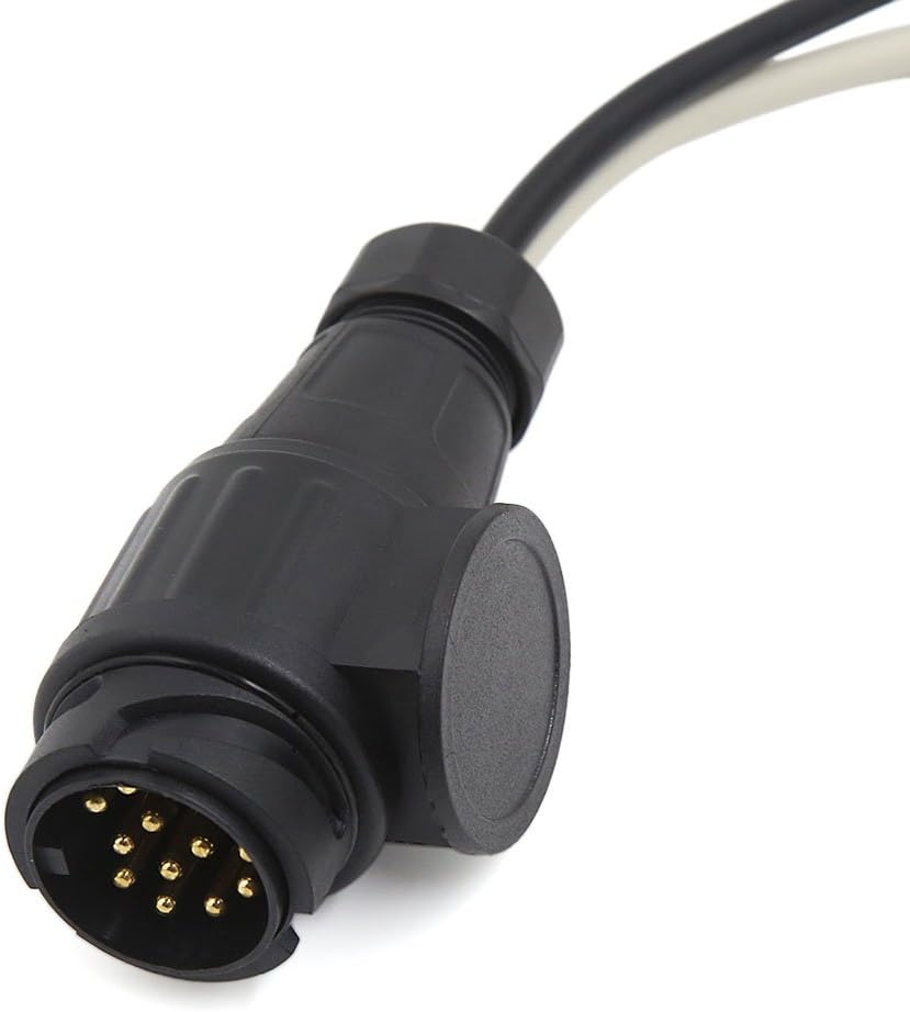 Euro Connector 13 Pin to 7 Pin Sockets for Caravan Trailer Tow Bar Towing Conversion