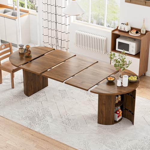 43-95 Inch Extendable Round Dining Table