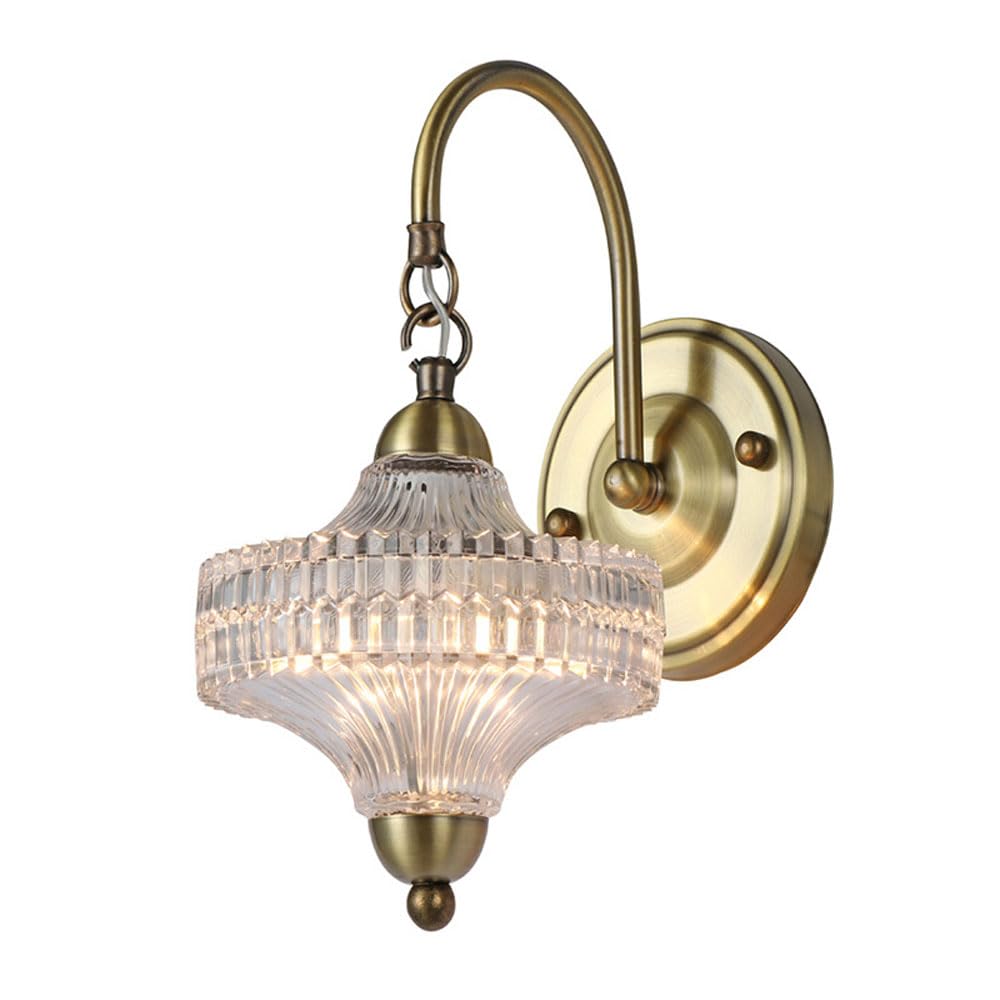 SXSCARKX Wall Light Iron Art Bracket G9 with Clear CrystalEffect Droplets Lamp Hard-Wired Indoor Lighting Sconce for Corridor Aisle Villa Kitchen Decoration/1-Light