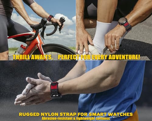 Bracelet nylon 20mm Garmin Forerunner 55 résistant à l'usure séchage rapide