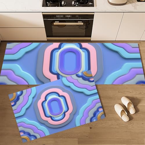 Alfombras de cocina lavables de 50x150cm para suelos limpios libres de salpicaduras 4