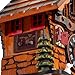 Kintrot Cuckoo Clock Traditional Black Forest Clock Antique Wooden Pendulum Quartz Wall Clock