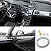 Accesorios Interiores del Coche / Decoración Interior, Tira de Ajuste del Coche, YY-LC Empuje Fácil Extraíble 3D Estilo del Coche DIY, Para Accesorios Universales del Coche, 196 Pulgadas / 5M,Plateado