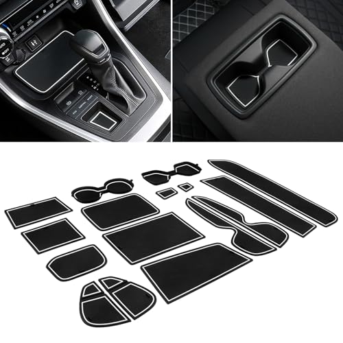 3D insertos para portavasos Toyota RAV4 17 piezas blanco miniatura 1