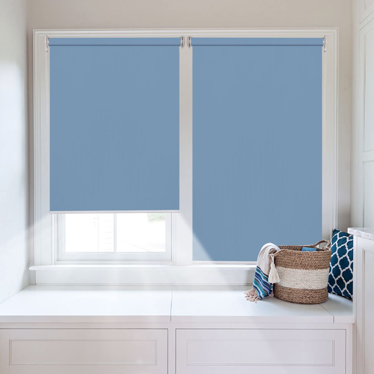 Amazon｜Getopblinds ロールスクリーン つっぱり式 1級遮光 ロール