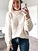 ZESICA Women's Turtleneck Batwing Sleeve Loose Oversized Chunky Knitted Pullover Sweater Jumper Tops Apricot