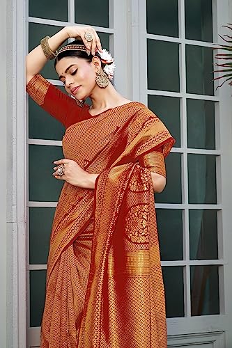 Image of Glory Sarees Women's Banarasi Silk Saree With Blouse Piece (Premium Silk107 Parent)