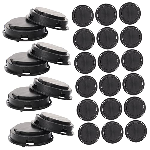 Toddmomy 50pcs Plastic Piggy Bank Bottom Plugs Coin Bank Bottom Cover Jar Plugs Random Color