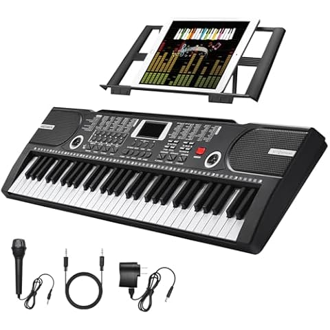 HERTMUN 61-Key Portable Keyboard Cover