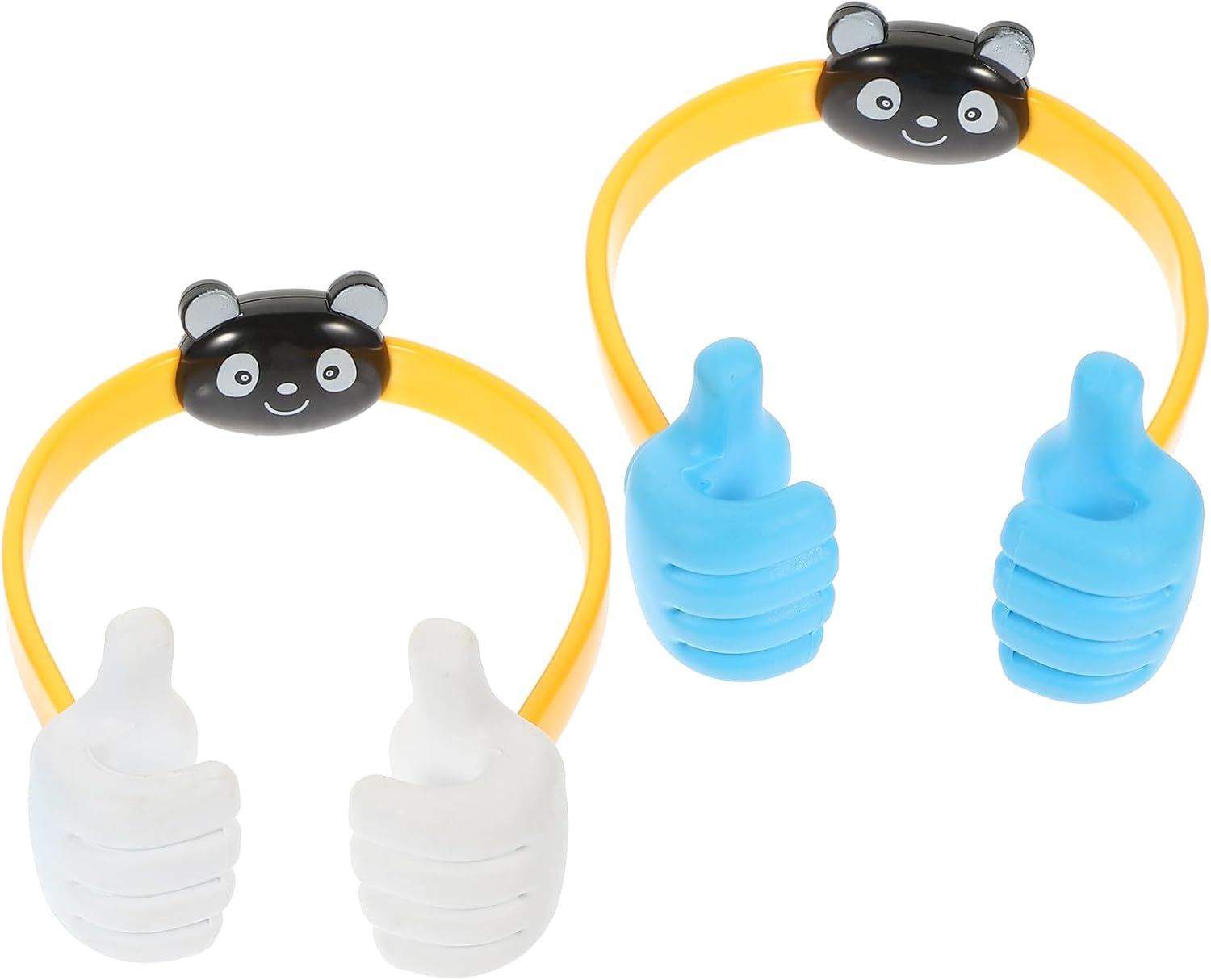 NOLITOY Xmas Thumb Mobile Phone Bracket Holder 2pcs TPR PVC Cartoon