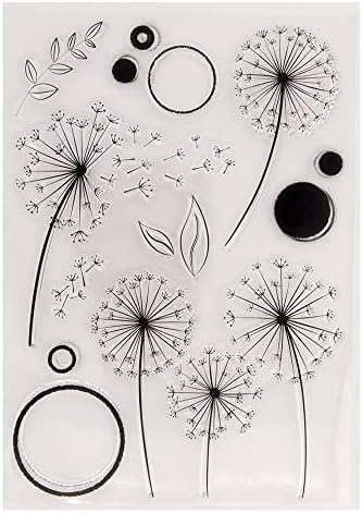 ZFPARTY Dandelion Clear Stamps Scrapbook Paper Craft Clear Stamp Scrapbooking