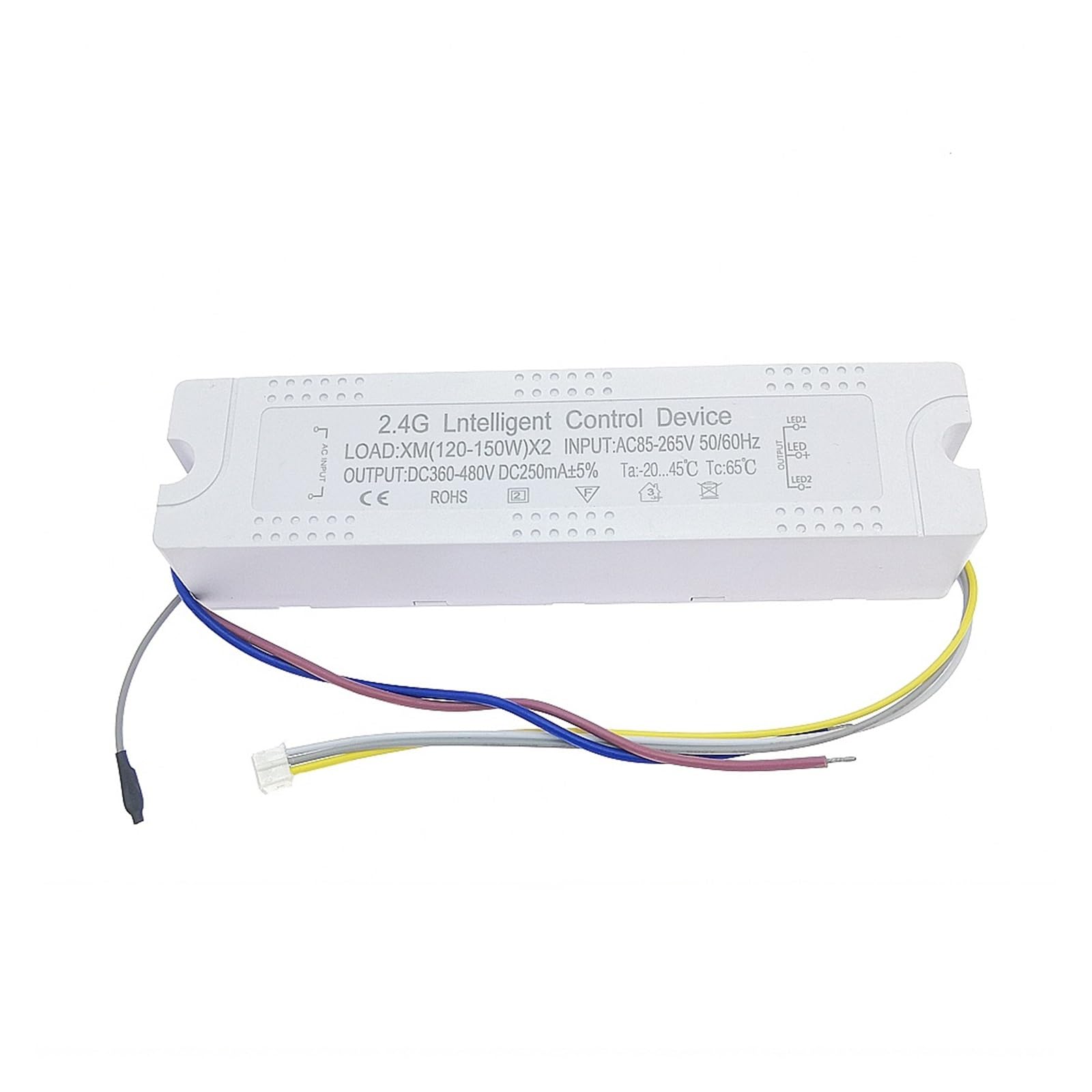 Pilote de LED intelligent transformateur de gradation 120-150Wx2 sans télécommande AC85-265V
