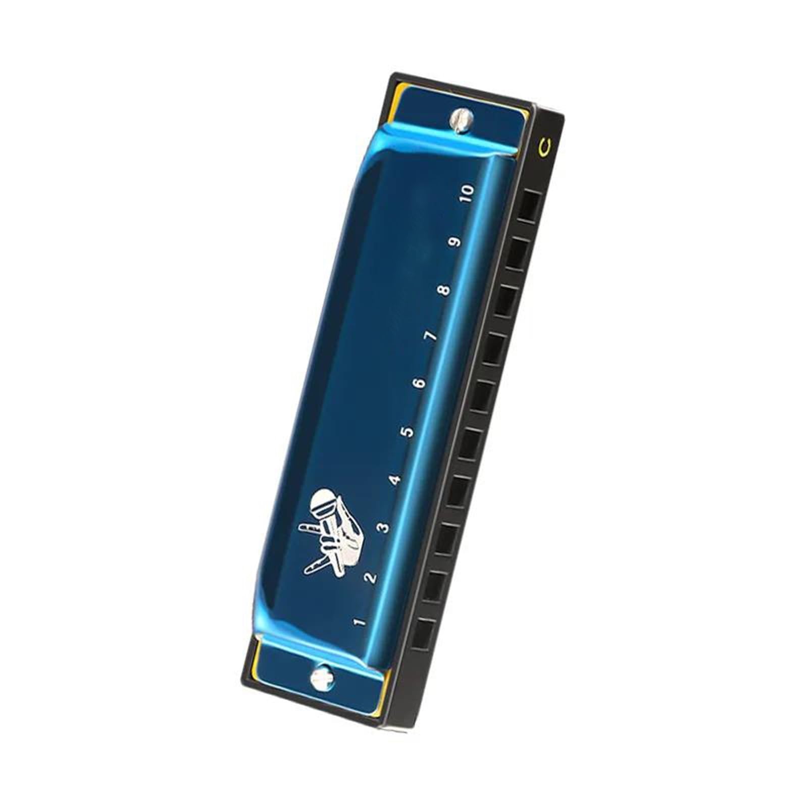 Armonica Armonica Blues Diatonica In Do Maggiore 10 Fori Con Custodia Standard H(Blue)