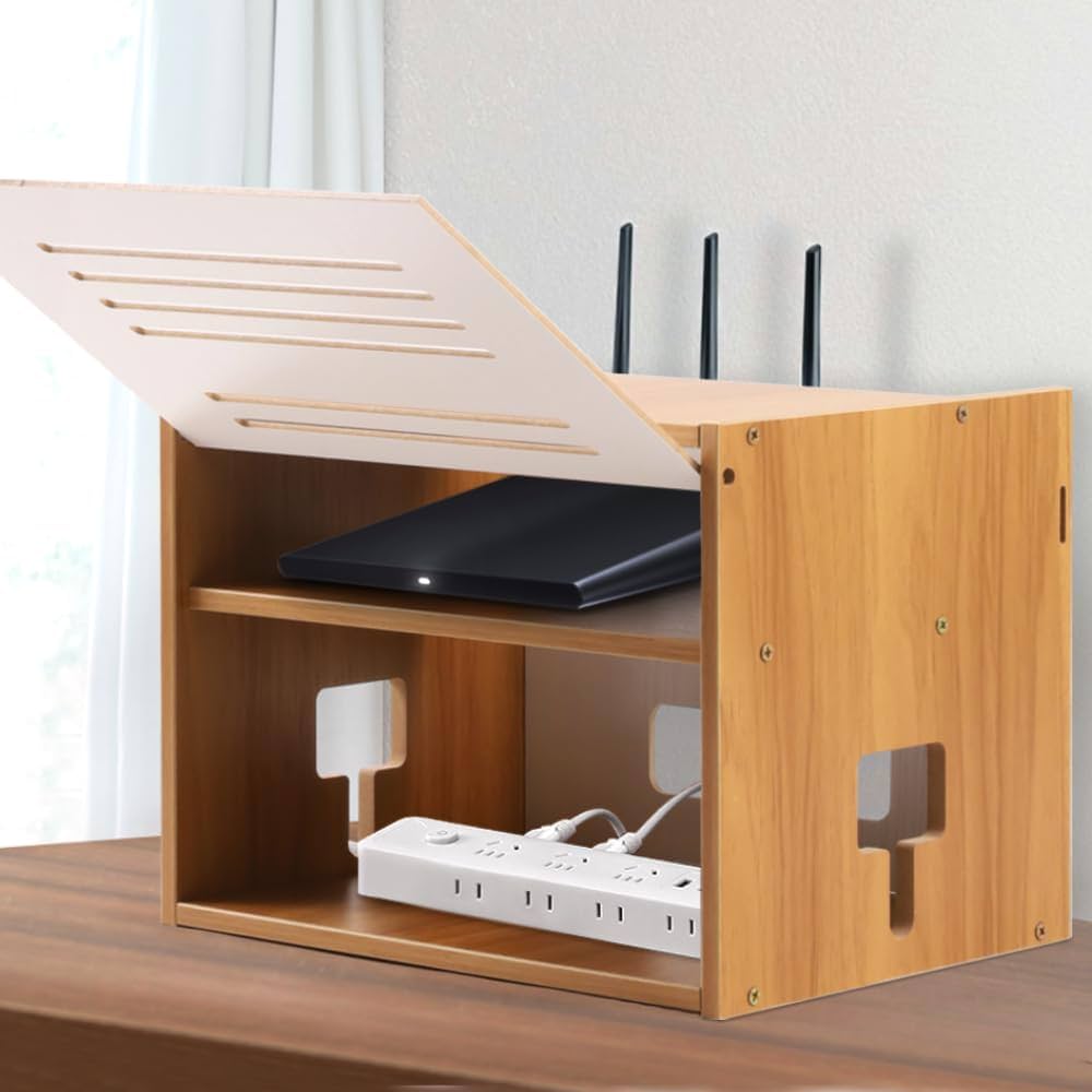 ケーブル 木製 ルーター 収納ボックス ケーブルボックス 楽天市場】ケーブルボックス 木製 ルーター 収納 タップ