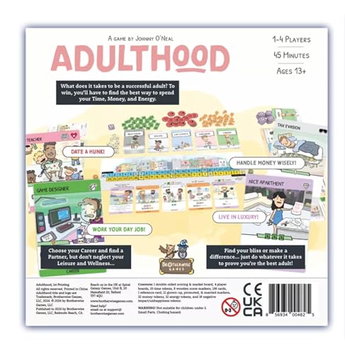Brotherwise Games Adulthood Juego de Mesa Estándar miniatura 6