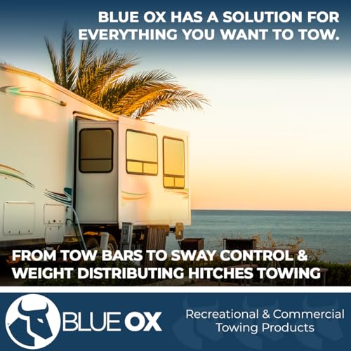 Blue Ox BX7322 Adventurer Adjustable Tow Bar Ball Coupler | Holds up to 5,000 lbs | Steel Construction | Folds Easily for Storage | Safety Cables are Not Included by Blue Ox - Image 6