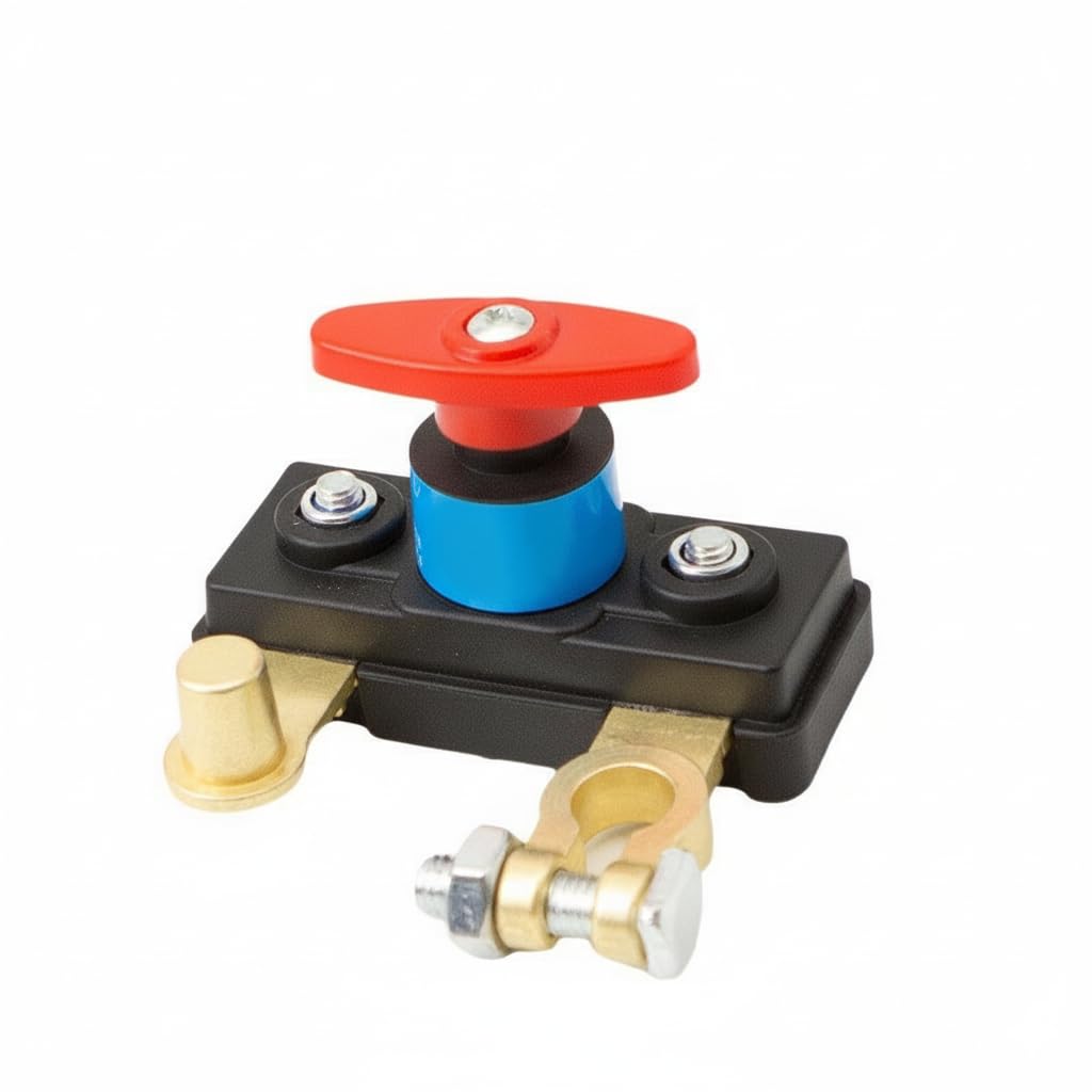 12V 24V Car Battery Disconnect Switch, Quick Cut Off Isolator for Automotive, RV, Marine, Truck, SUV, Battery Saver & Safety Control, Heavy-Duty Copper Terminal, Prevents-picture-19
