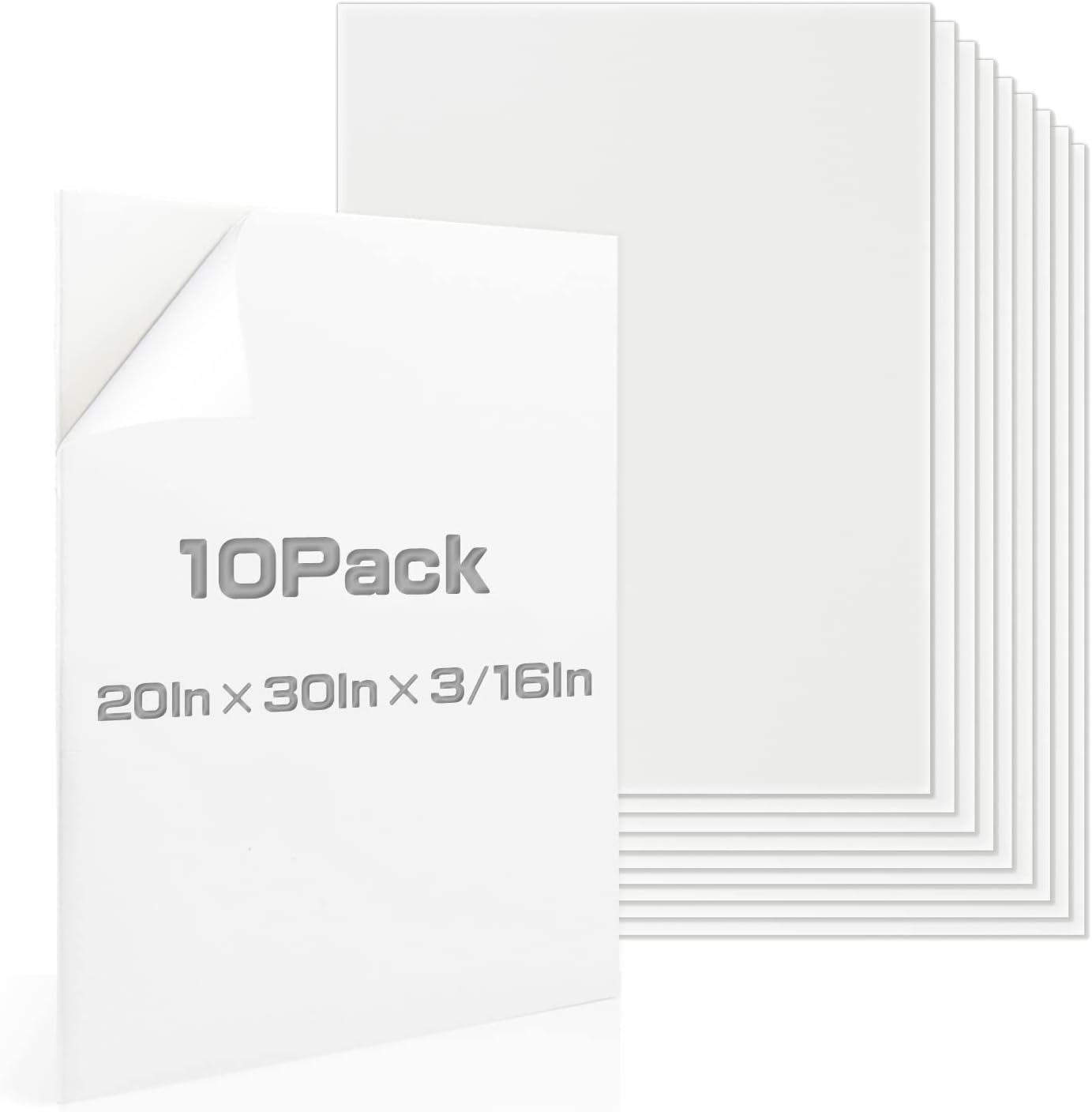 Foam Boards with Adhesive, 10 Pieces Foam Core Board,HighDensity Polystyrene Poster