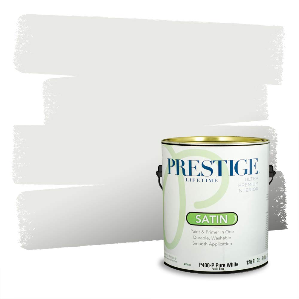 PRESTIGE Paints Interior Paint and Primer In One, 1-Gallon, Satin, Comparable Match of Valspar* Bleached Slate*