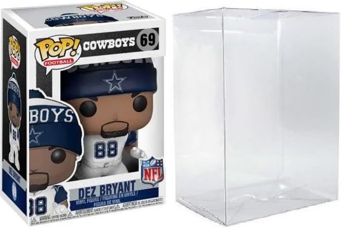 Funko Pop! NFL Dallas Cowboys Dez Bryant #69 Vinyl Figure with Beanie Includes Protective Case