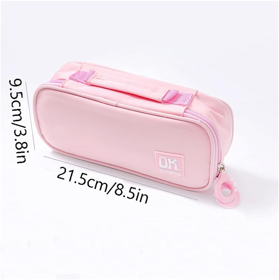 Image of DEOXY Cepacity Pencil Pouch Aesthetic Pencil Case for Girls Large Capacity Best Thing to Put Pen Pencil Sharpener Rubber, Best Gift for Girl's(KQ-0818-BE)