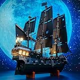 BrickBling LED Light Compatible with Lego Icons Captain Jack Sparrow's Pirate Ship, Compatible with Lego Black Pearl 10365-No Model (RC Version Light)