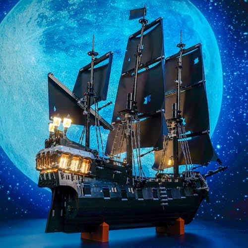 BrickBling LED Light Compatible with Lego Icons Captain Jack Sparrow's Pirate Ship, Compatible with Lego Black Pearl 10365-No Model (RC Version Light)