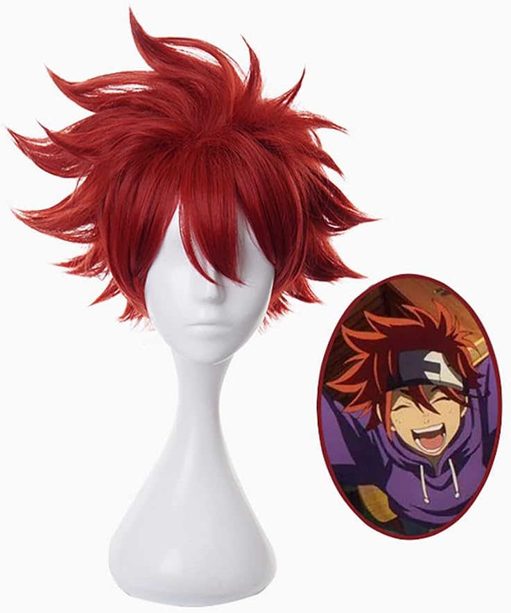 Yamia Anime Kyan Reki Cosplay Wig, SK8 the Infinity Kyan Reki Cosplay Wig with Free Wig Cap - Image 3