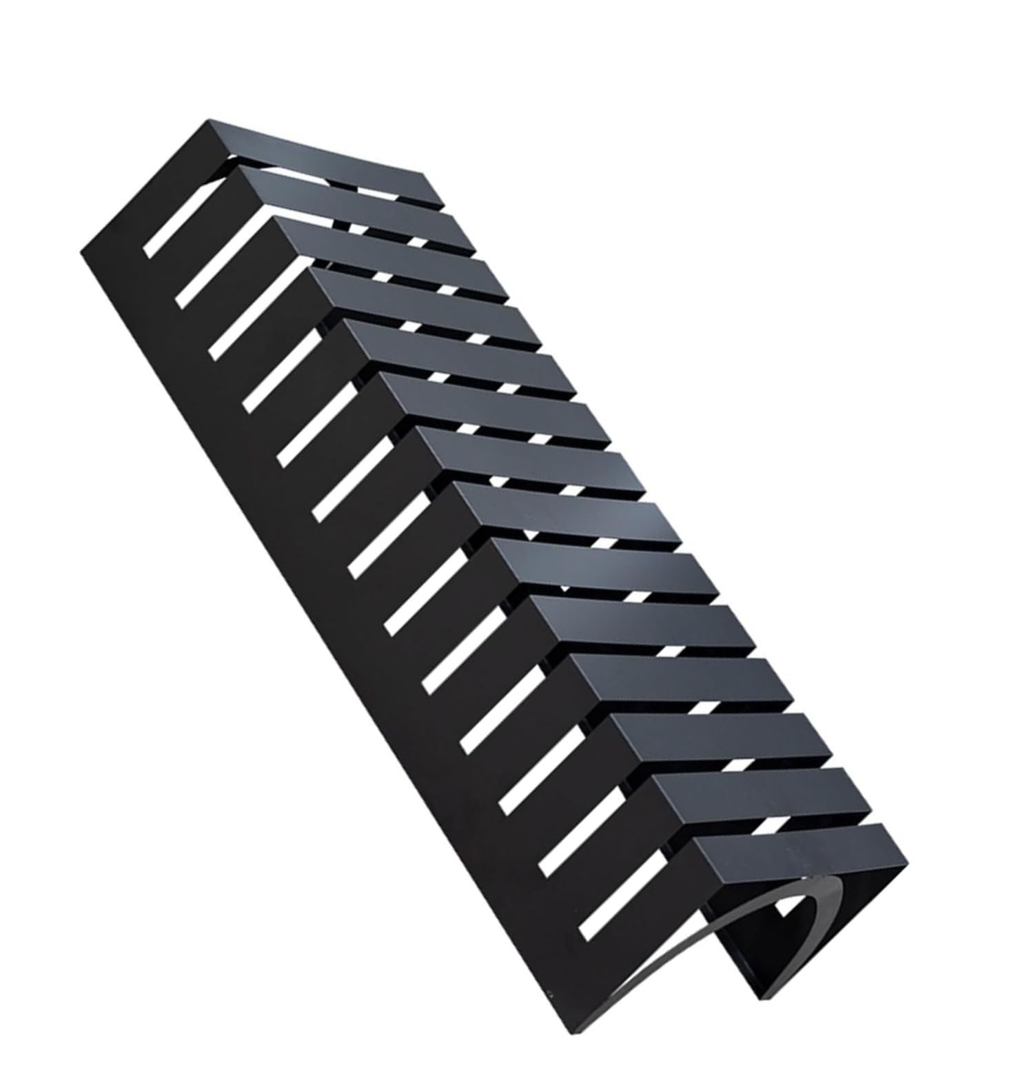 JKODE Heavy Duty Tile Display Rack with 13 Slots - Sturdy Ceramic Tile Sample Holder for Showroom and Booth Presentations(100x28x20cm)