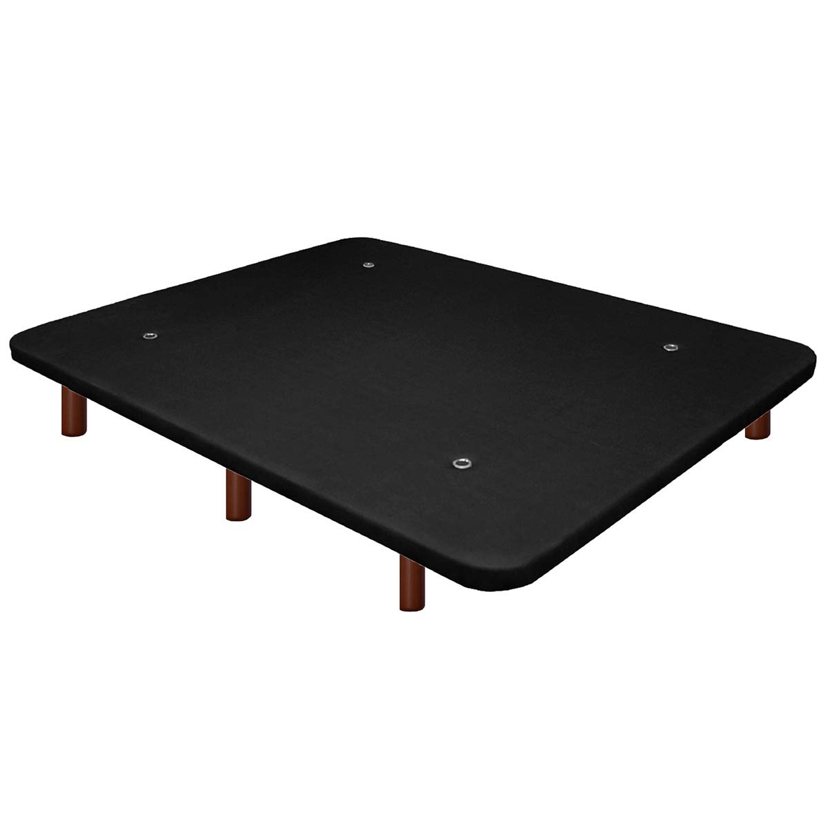 DUÉRMETE ONLINE Base Imbottita Rinforzata 90x190 Cm, Tessuto 3D Verde, Con 6 Gambe In Metallo E 5 Barre In Acciaio, Prodotta In Spagna