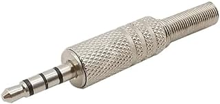 كابل صوت أوكس بموصل TRRS معدني 3.5 ملم متوافق مع الهواتف الذكية