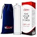 LeLuv Vacuum Cylinder for Penis Pumps Seamless Untapered Medical-Grade Clear Acrylic with Measurement Marks and Locking Fitting 2.25 Inch x 9 Inch