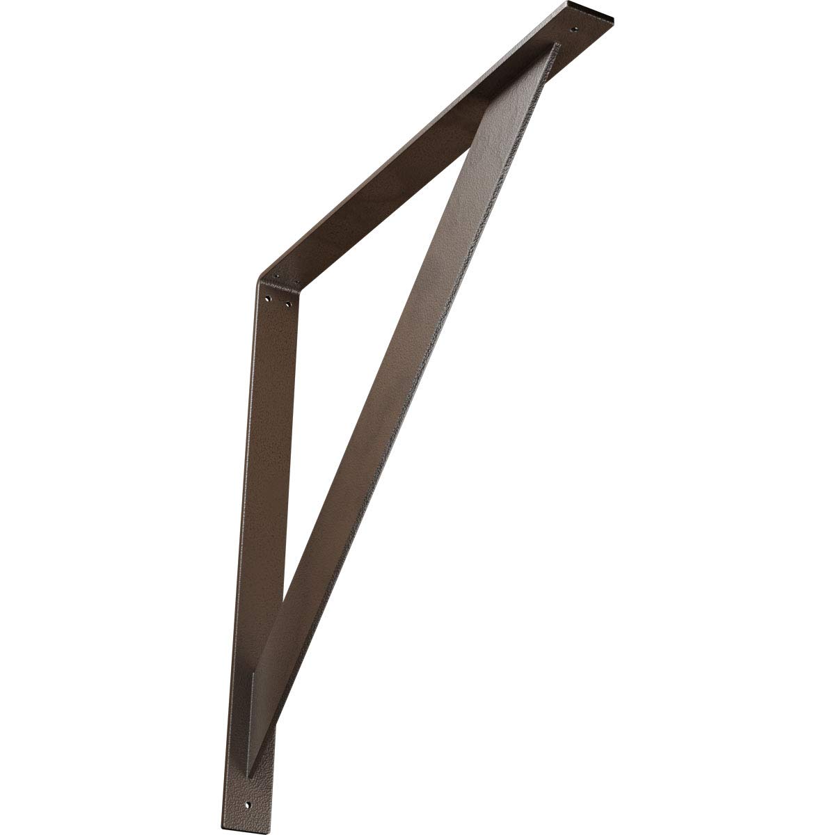 Acero soporte tradicional BKTM02X24X24TRHBR para pérgolas exteriores y uniones pesadas