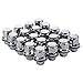 ZY Wheel Set of 20pcs 12X1.5mm Hex 13/16'' (21mm) Chrome Mag Style Lug Nuts with Washer Closed End for Toyota Lexus Scion Pontiac Factory OEM Mag Seat Wheels