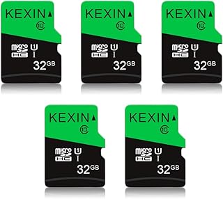 KEXIN 32GB Micro SD Card 32 GB Class 10 MicroSDHC UHS-I Memory Card High Speed Micro SD Card, C10, U1, 5 Pack Micro SD Cards