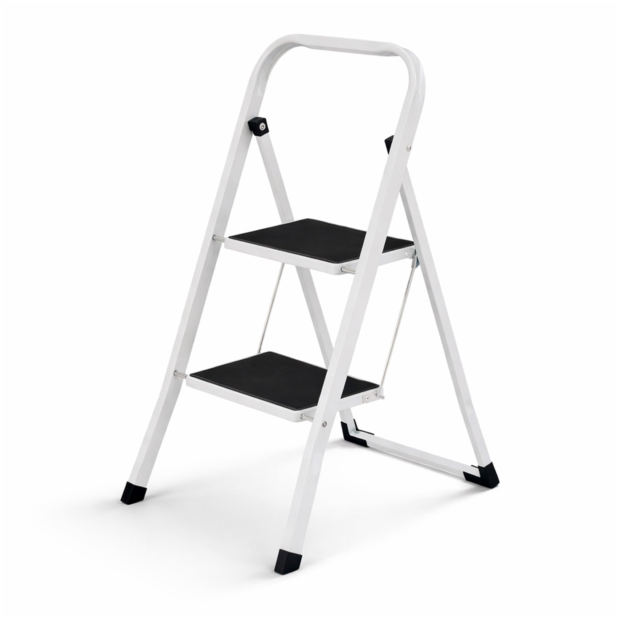 Oypla Foldable 2 Step Ladder Stepladder Non Slip Tread Safety Steel โ image 1