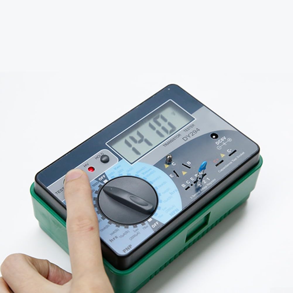 Instrumento de prueba digital para parámetros de CC de transistor, incluyendo diodos tiristores FET y voltaje de resistencia del condensador con protección de varistores Medición de voltaje