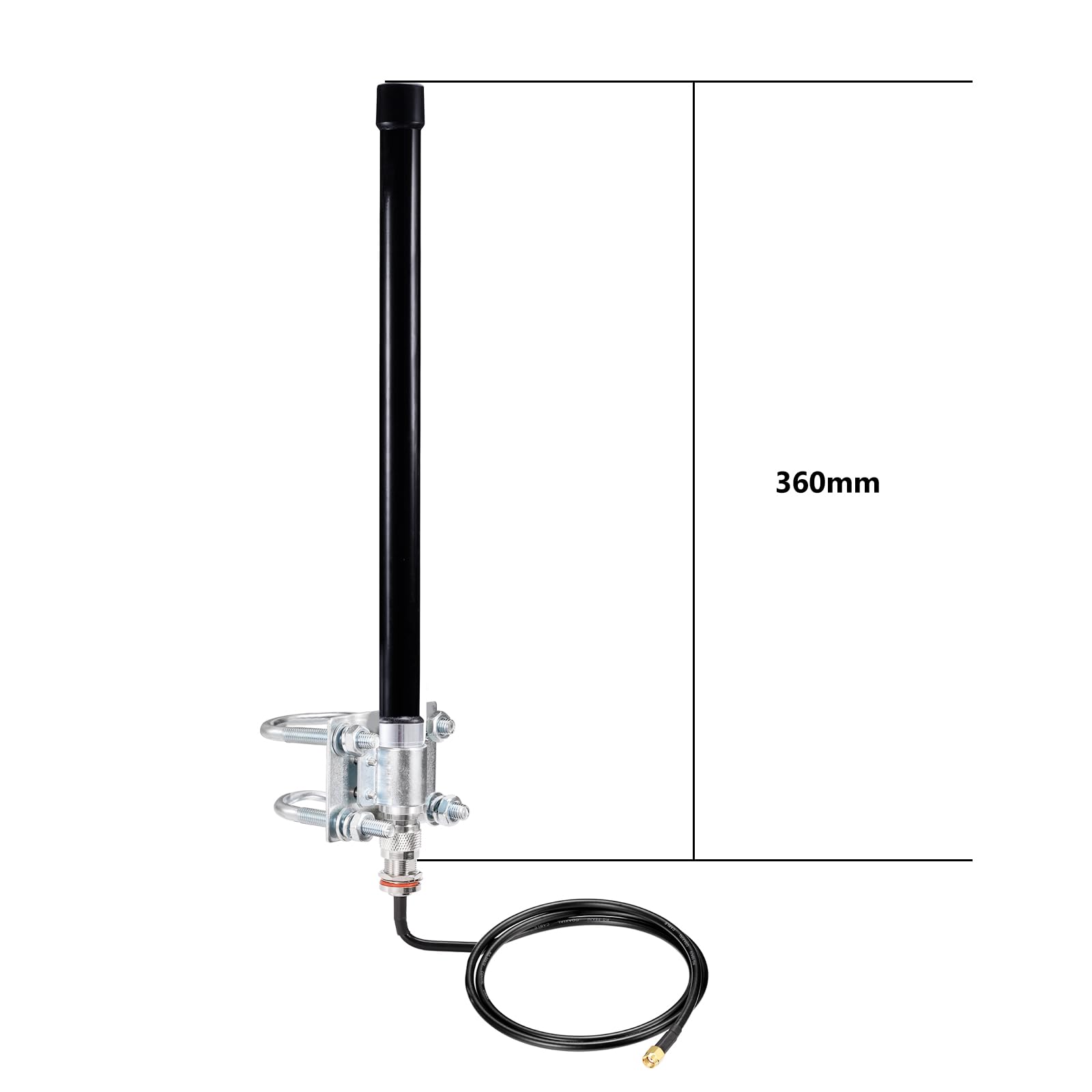 Bingfu Antenne hélium HNT Lora 915 MHz 3dBi - Câble RG58 de 0,9 m - Compatible avec Nebra Bobcat 300 Cal-Chip RAK V2 Syncrobit SenseCAP M1 Helium HNT Miner Hotspot Gateway