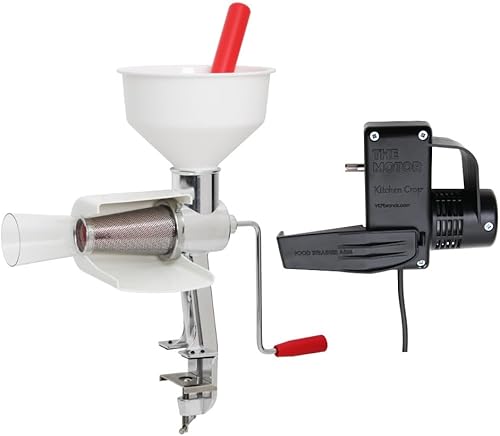 Johnny Apple Fabricante de Salsa de Manzana, Fabricante de Salsa de Tomate, Elimina Pieles y Semillas de Productos Frescos, Colador de Alimentos con