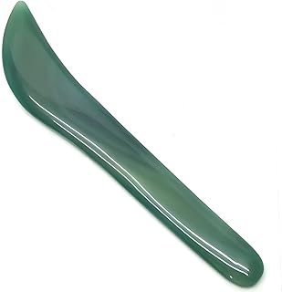 Chiloskit Agate Leather Jewellery Burnishing Tool, 4.3" Agates Burnisher Agate Knife for Gold Silver Jewellery Craft Polishing Tool