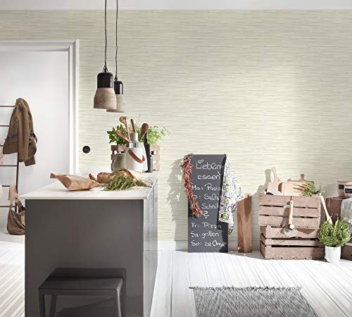 A.S. CréAtion Carta Da Parati A Righe Elements Carta Da Parati Tessuto Non Tessuto 10.05 M X 0.53 M Bianco Grigio Prodotto In Germania 709721 7097-21 - 6