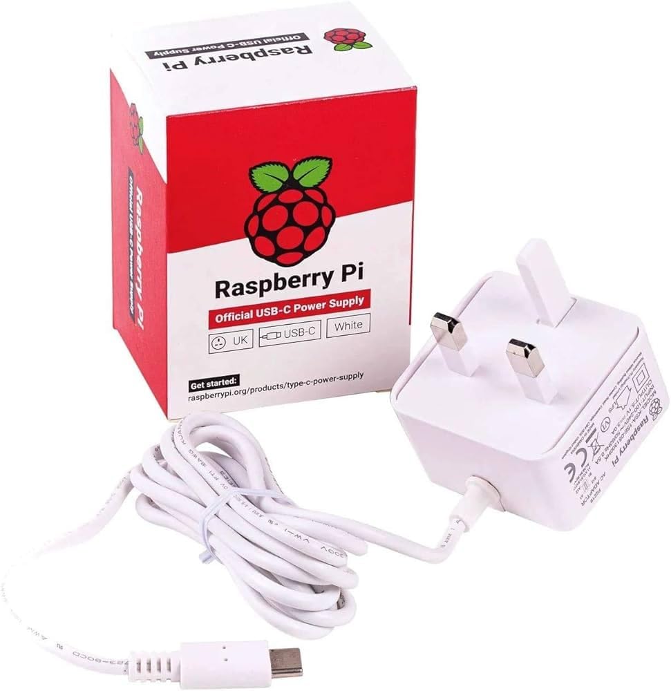 GENERICRaspberry Pi 27W USB-C Power Supply UK White