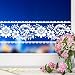 3.94in. X 32.8ft. Roll White Lace Transparent Removable Self Adhesive Wallpaper Border Peel and Stick Wall Border Waterproof Window Film Glass Sticker Bathroom Mirror Decor Rustic Floral