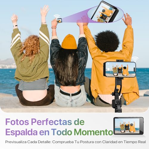 Monitor de selfie Moman 4K compatible con iPhone y Android para vídeos de TikTok 4