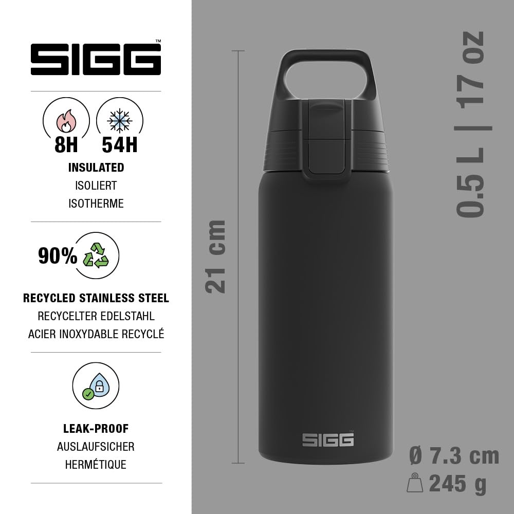 Amazon.com: Sigg - Stainless Steel Insulated Water Bottle - Shield