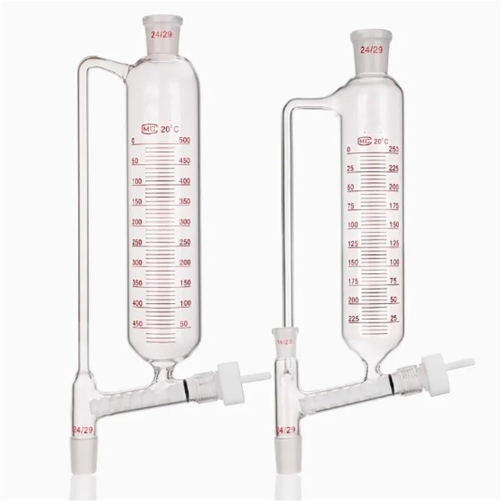 Laborglaswaren Pulvertrichter, 100/250/500/1000 ml, fester Trichter, zylindrisch, Standardöffnung, obere und untere Öffnung, 24#(B 500ml)