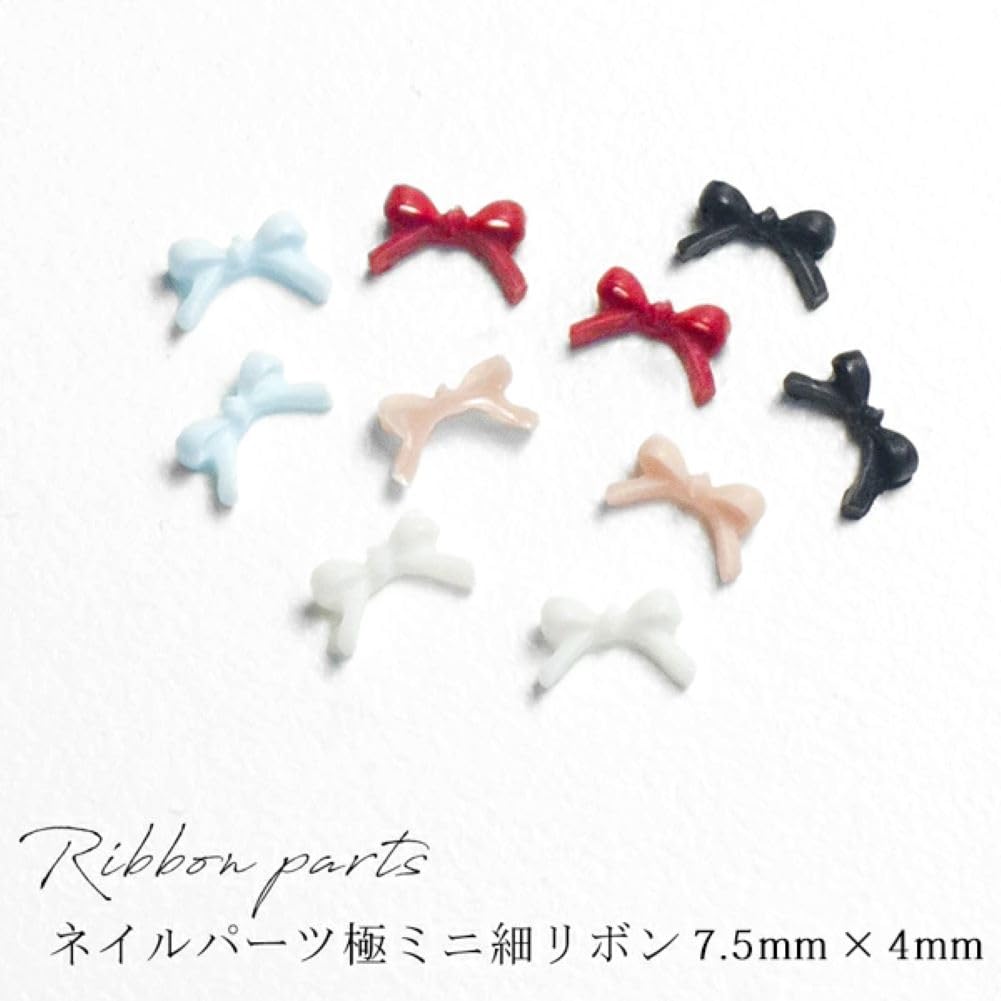 ▶︎ネイルパーツ/プラスチックリボン/P-51 Amazon.co.jp: ネイルパーツ ミニ細リボン 10P (レッド) : ビューティー