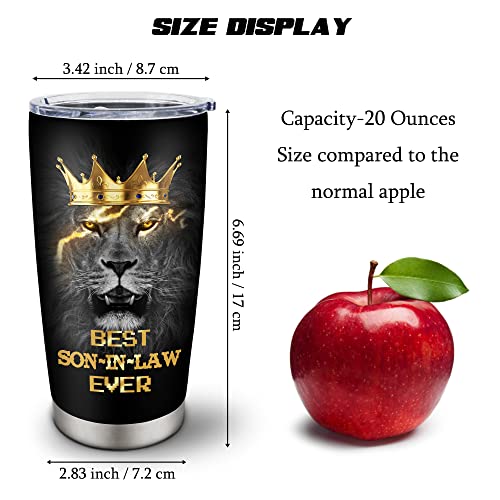 Muilzon Son-In-Law Gifts Tumblers 20Oz - Son-In-Law Gifts From Mother In Law/Father In Law Coffee Mug - Gifts For Son-In-Law Cup - Birthday Gift Ideas For Son-In-Laws #TOP5